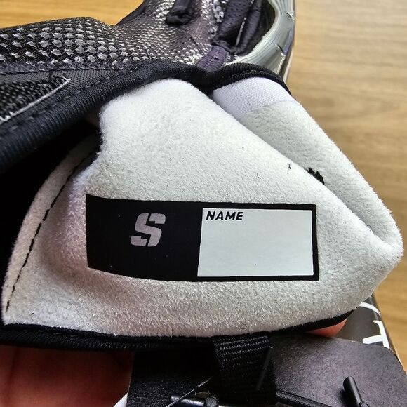 Nike Vapor Jet Football Gloves Size S Black White Receiver Texturized Rubber New - Picture 2 of 15